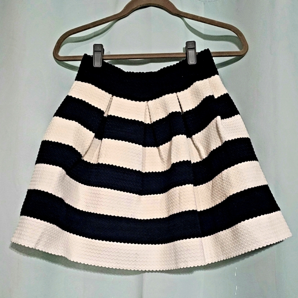 Sis Sis black and white striped skirt